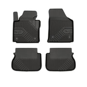 Fußmatten Gummimatten No.77 für VW Caddy III 2003-2020 TPE Schwarz 4 Teile
