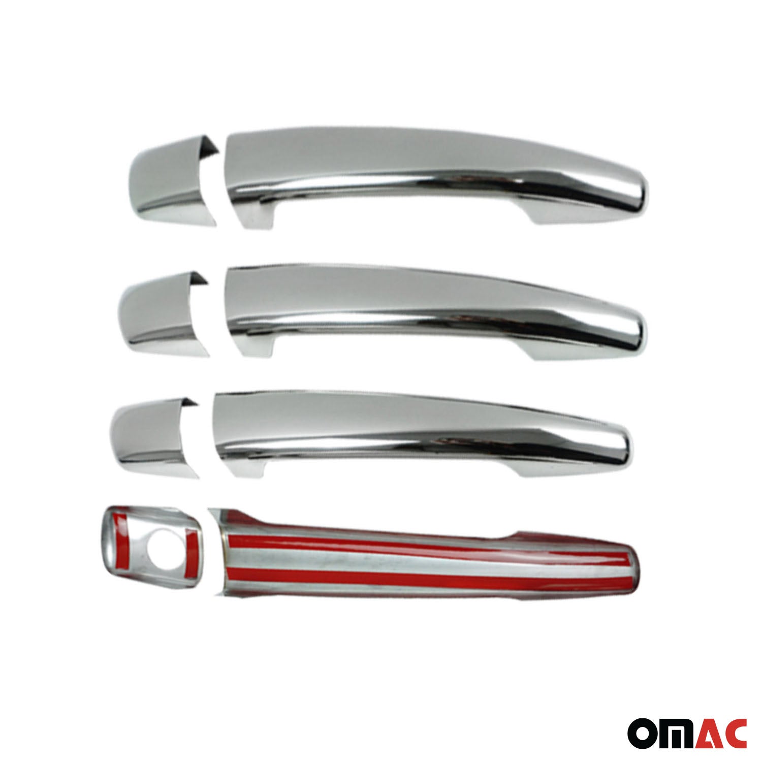 Chrom Türgriff Blende für Peugeot 301 2012-2021 4-Tür Edelstahl 8tlg