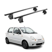 Stahl Dachträger für Daewoo Matiz I 1998-2005 TÜV Abschließbar 2tlg Schwarz