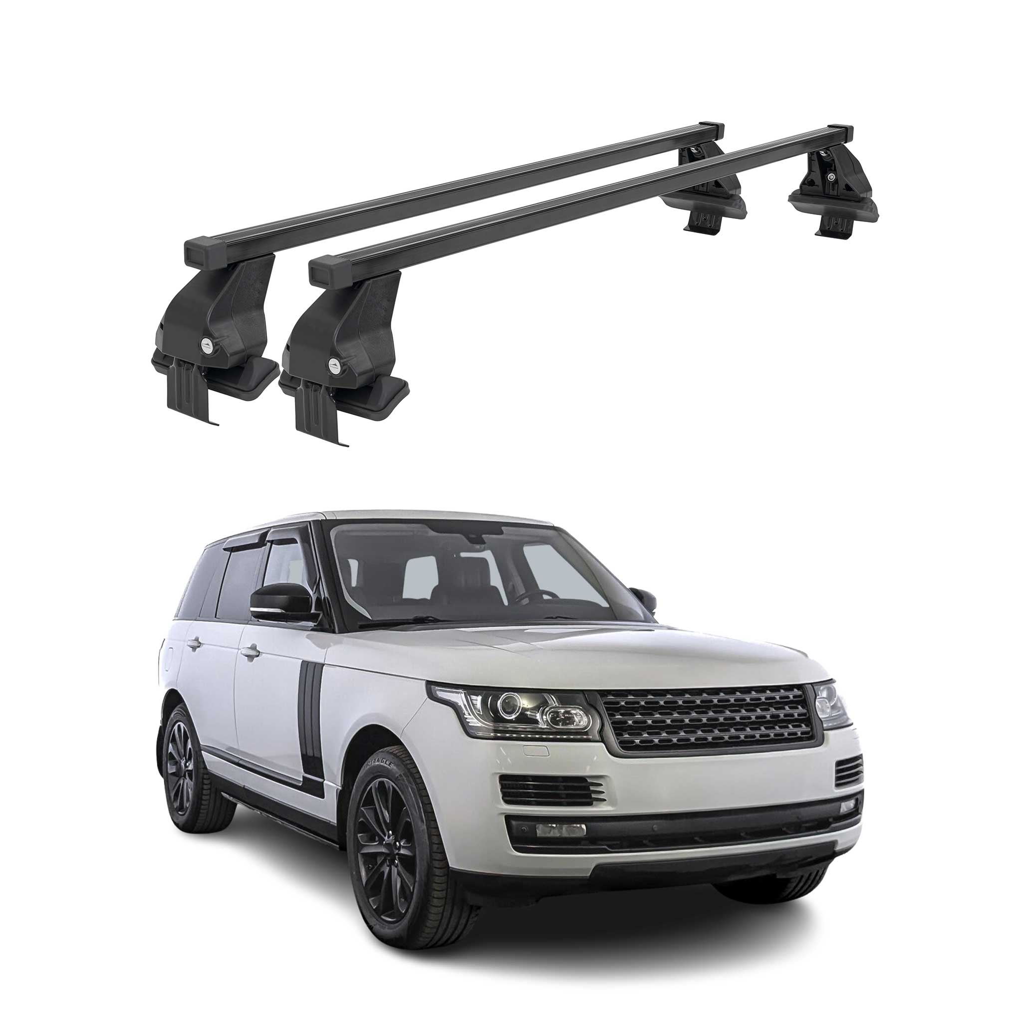 Menabo Dachträger für Land Rover Range Rover L405 2013-2021 50kg Schwarz Stahl