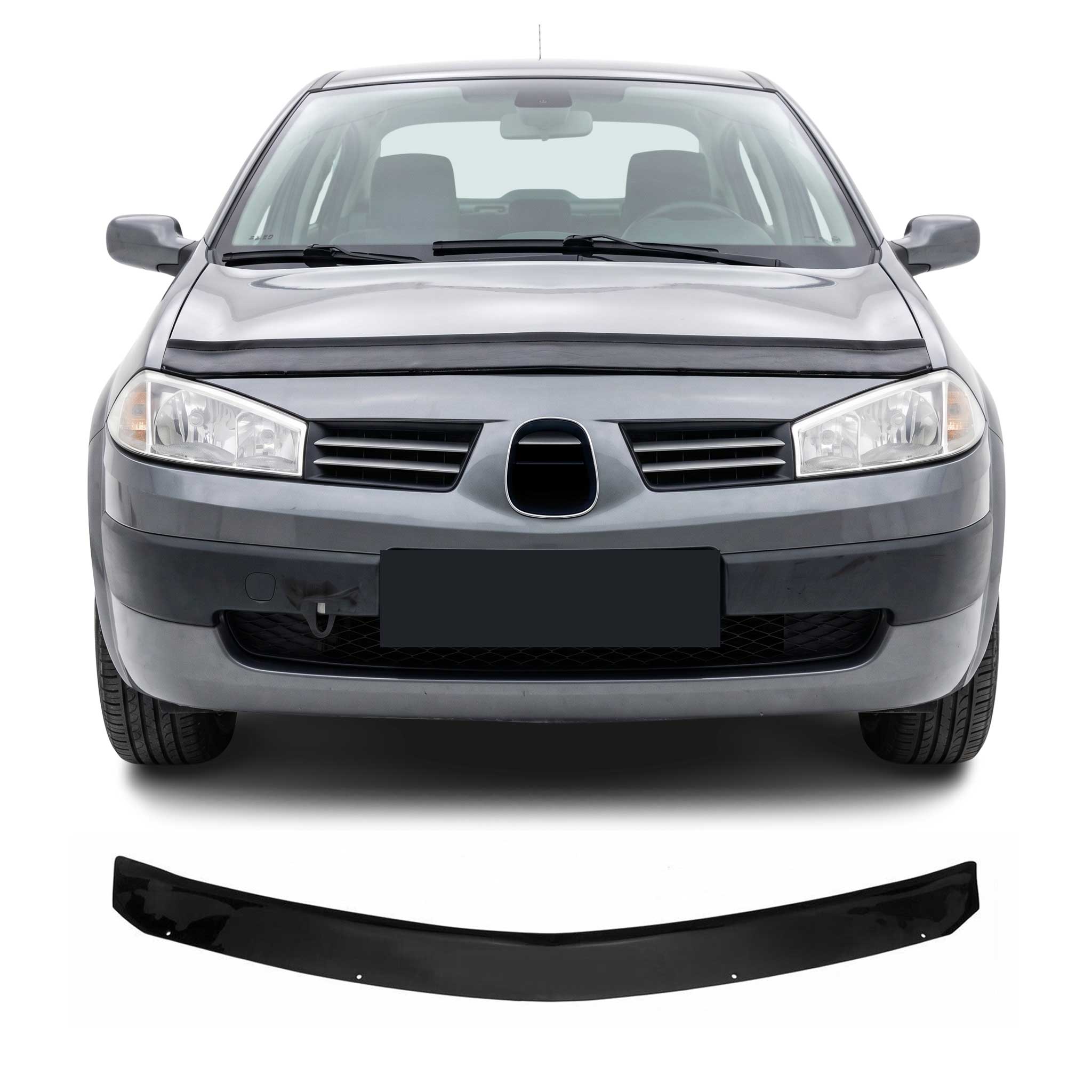 Motorhaube Deflektor Insektenschutz für Renault Megane 2002-2009 Dunkel
