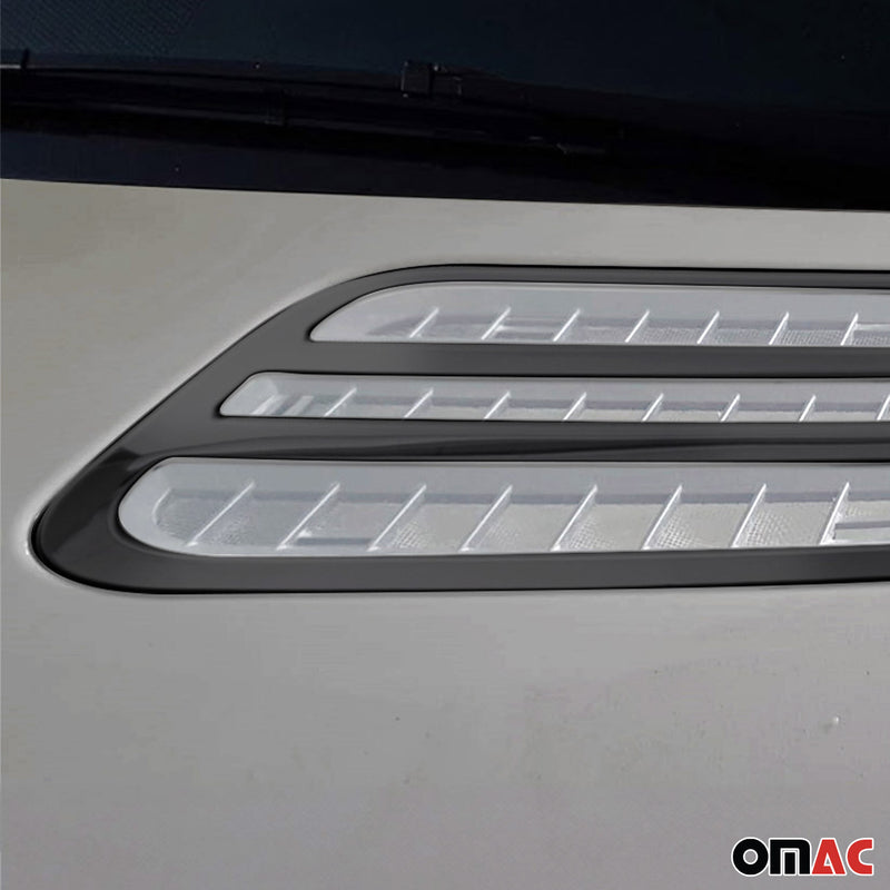 Kühlergrill Leisten Grillleisten für Mercedes Sprinter 2018-2025 Chrom Dunkel 2x