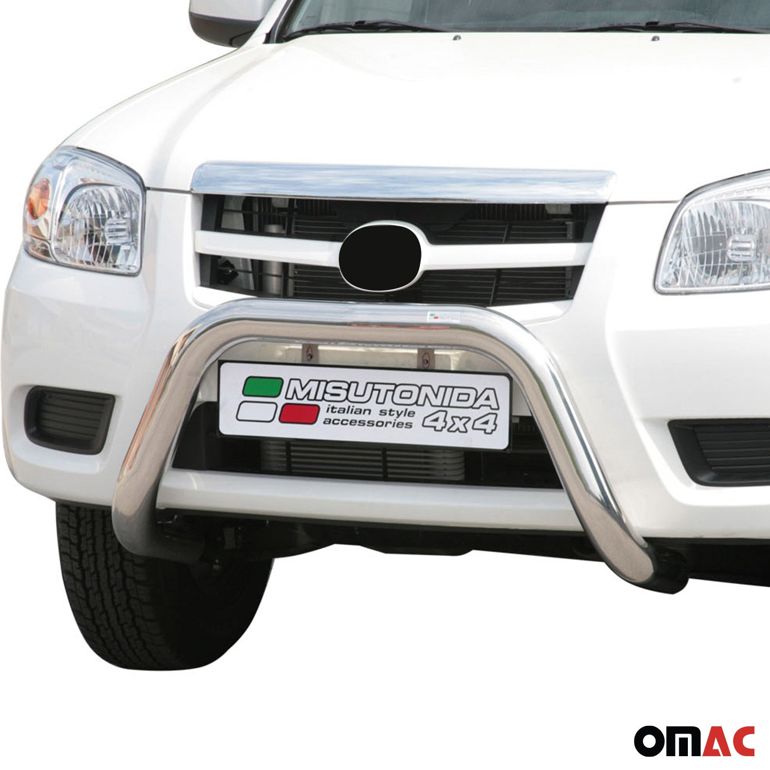 Frontbügel Frontschutzbügel für Mazda BT-50 2009-2012 ø76mm Stahl Silber Schutz