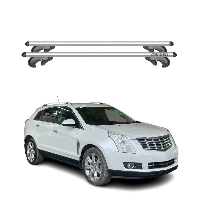 Menabo Dachträger Grundtäger für Cadillac SRX 2010-2016 90kg Alu Silber 2 tlg