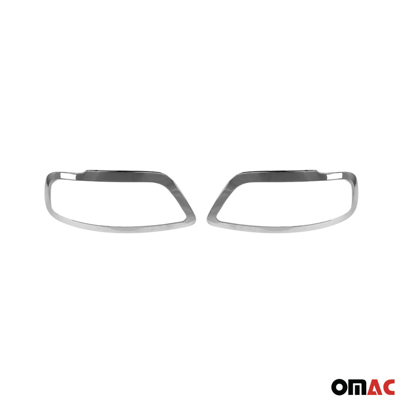 Scheinwerfer Leisten Scheinwerferblende für VW Caddy 2003-2010 Edelstahl 2tlg