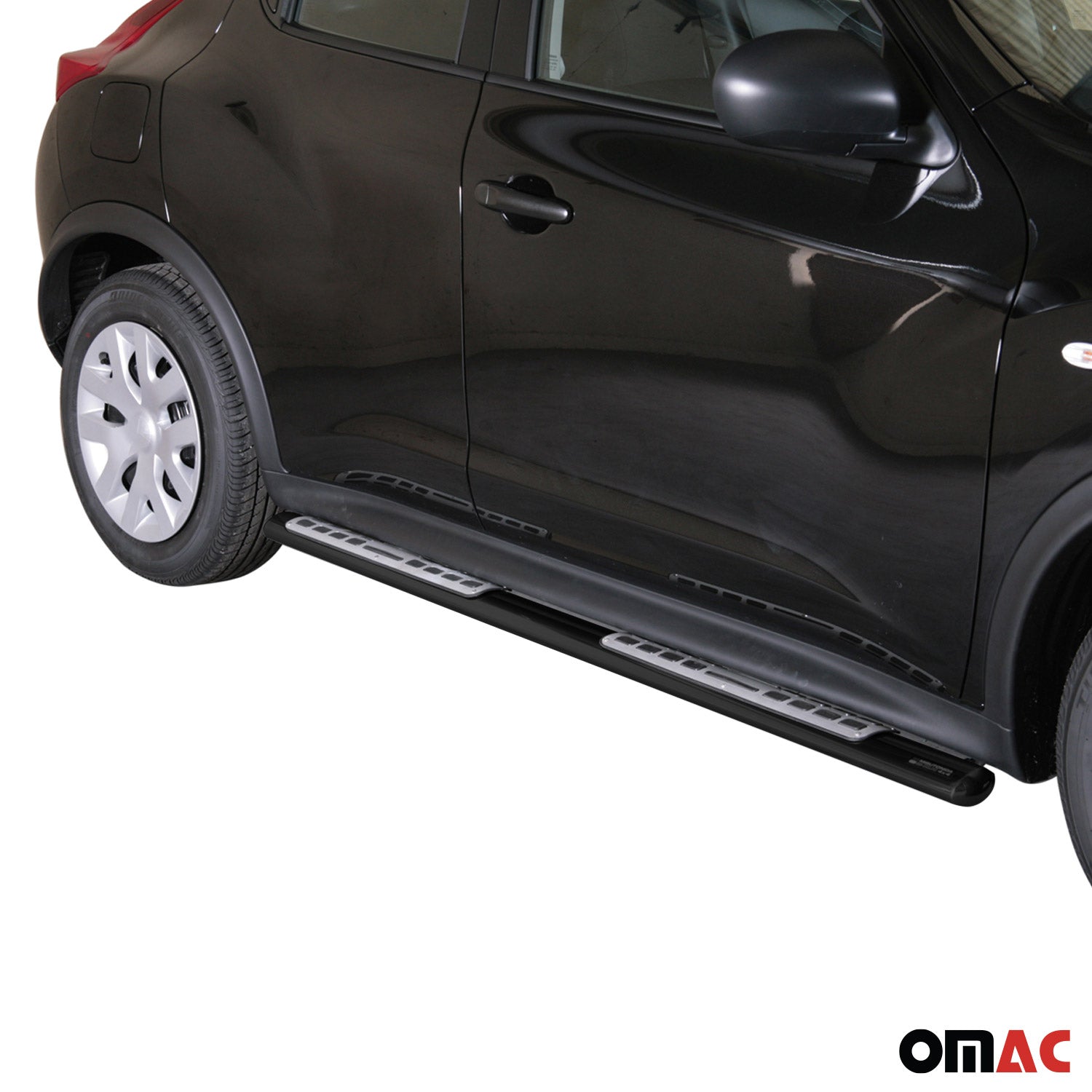 Edelstahl Seitenschweller Schwellerrohre für Nissan Juke 2010-2019 Schwarz