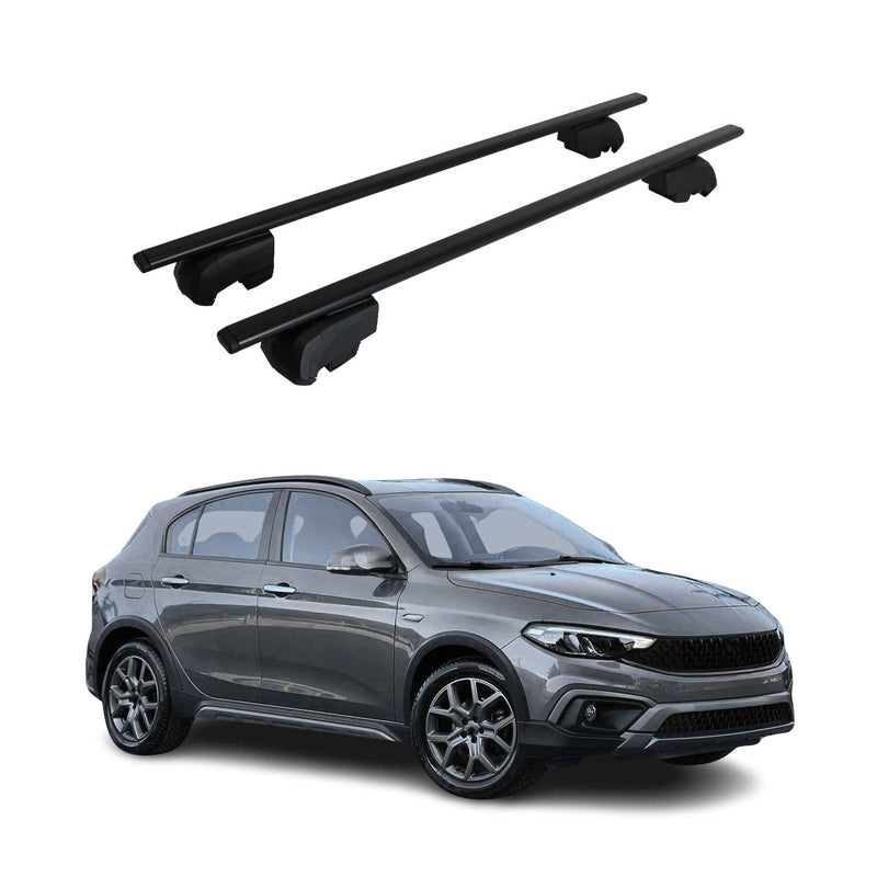 Dachträger Gepäckträger für Fiat Tipo/Tipo Cross 2015-2025 ABE Metall Schwarz