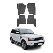 OMAC Gummi Fußmatten für Land Rover Range Rover Sport 2005-2012 Schwarz 4x