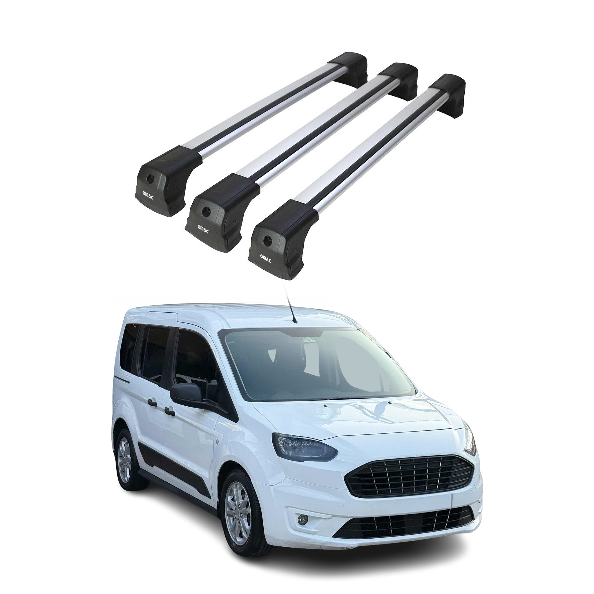 Dachträger Grundtäger für VW ID.Buzz 2022-2026 75kg Aluminium Silber 3 tlg