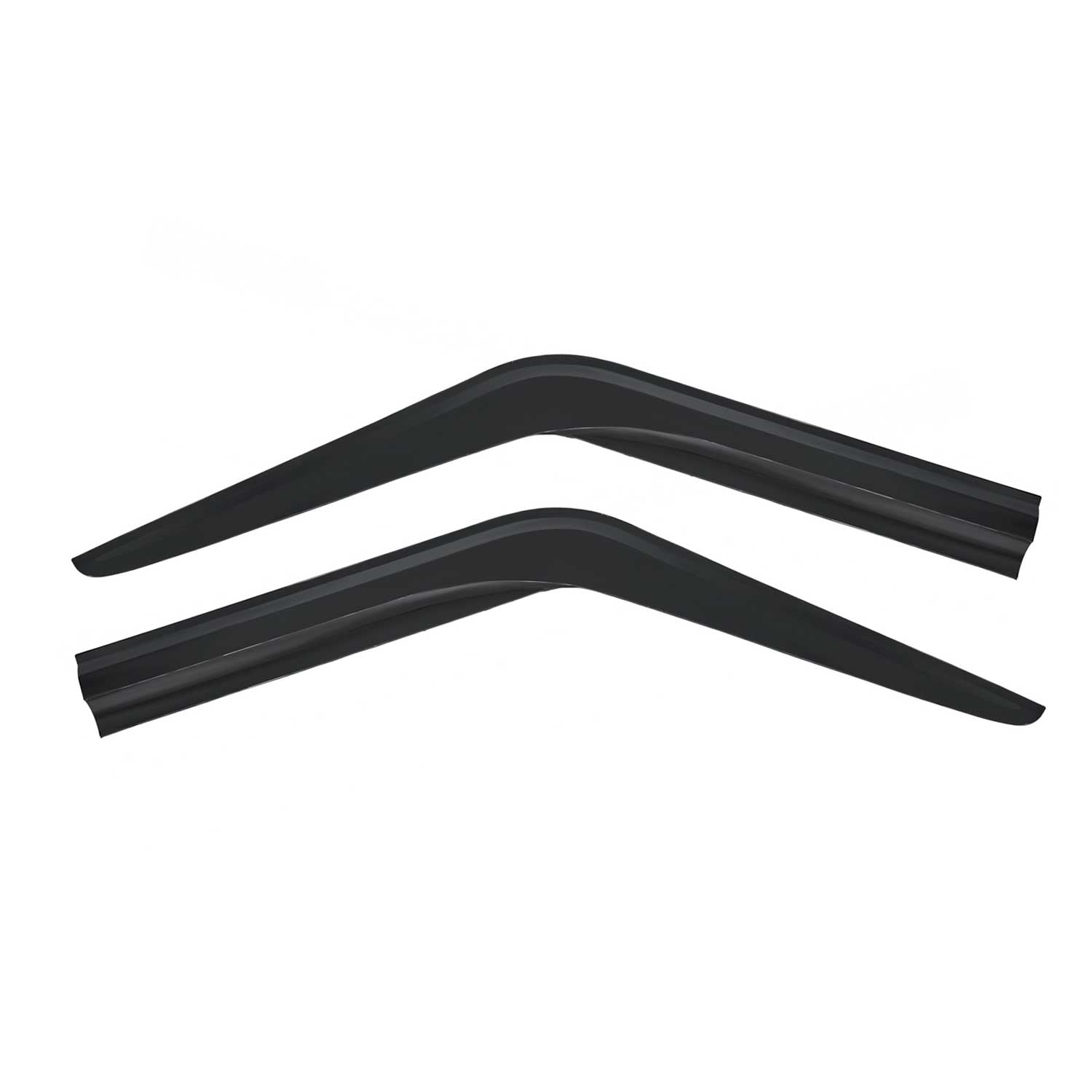 2x Windabweiser Regenabweiser für Ford Transit 2000-2014 Acryl Dunkel