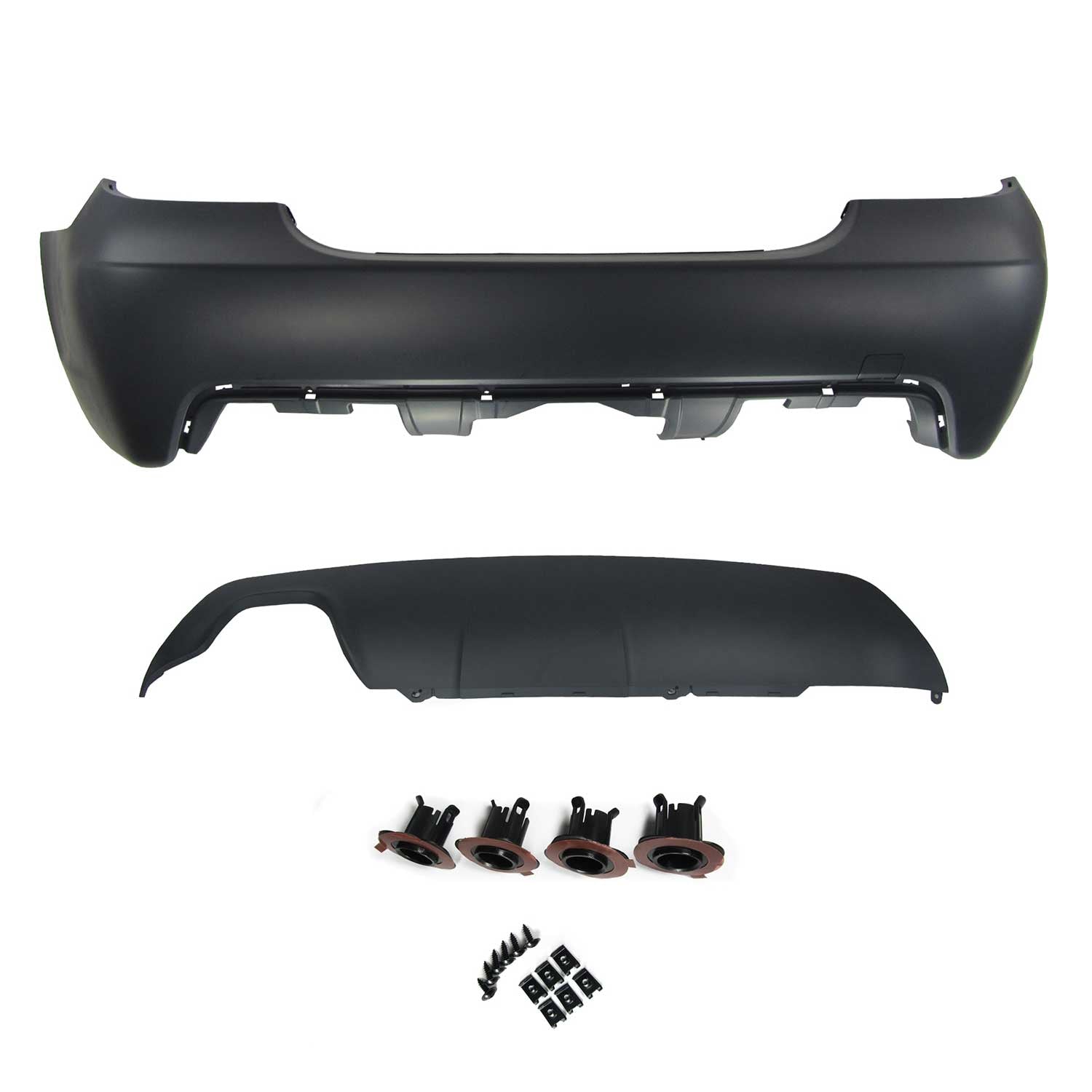 JOM Heckstoßstange für BMW E60 2003-2010 Schwarz 1tlg