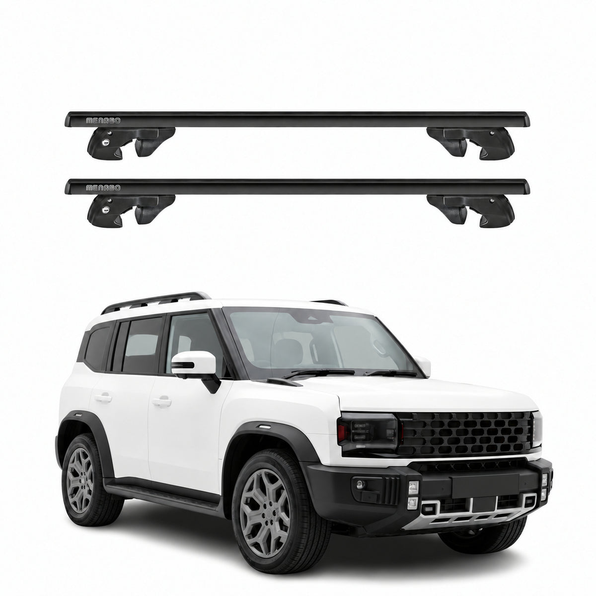 Dachträger für Ich-x K3 2024-2026 90kg TÜV Aluminium Schwarz 2 Stück