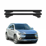 Menabo Dachträger Grundtäger für Mitsubishi ASX 2010-2022 Aluminium Schwarz 2tlg