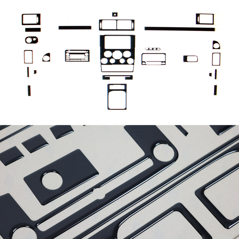 Innenraum Dekor Cockpit für Ford Connect 2002-2006 Piano Schwarz Optik 20tlg