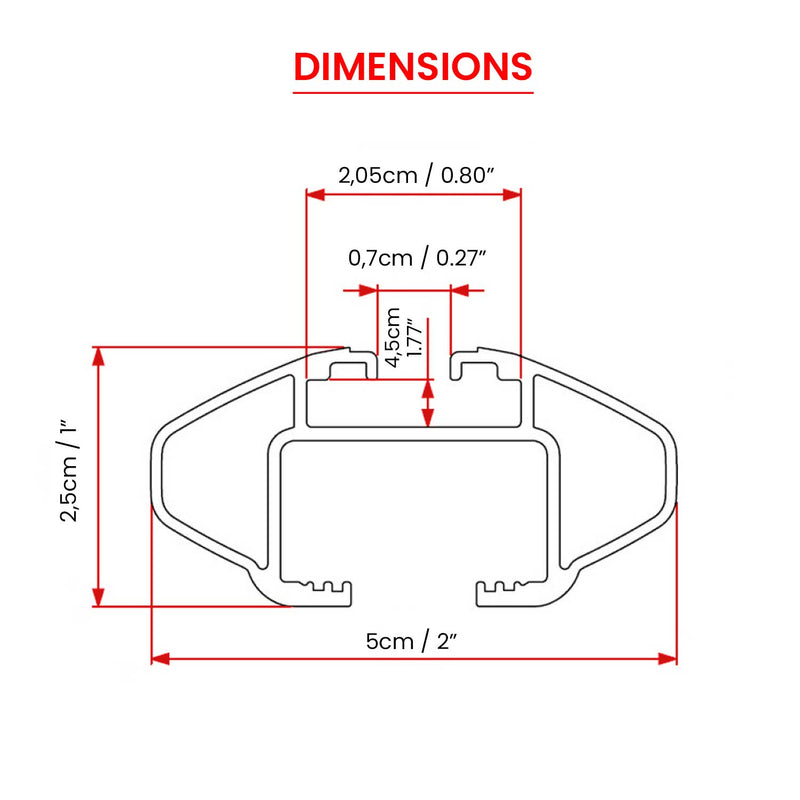 Dachreling + Dachträger Satz für VW Touareg 7L 2002-2010 Alu Grau