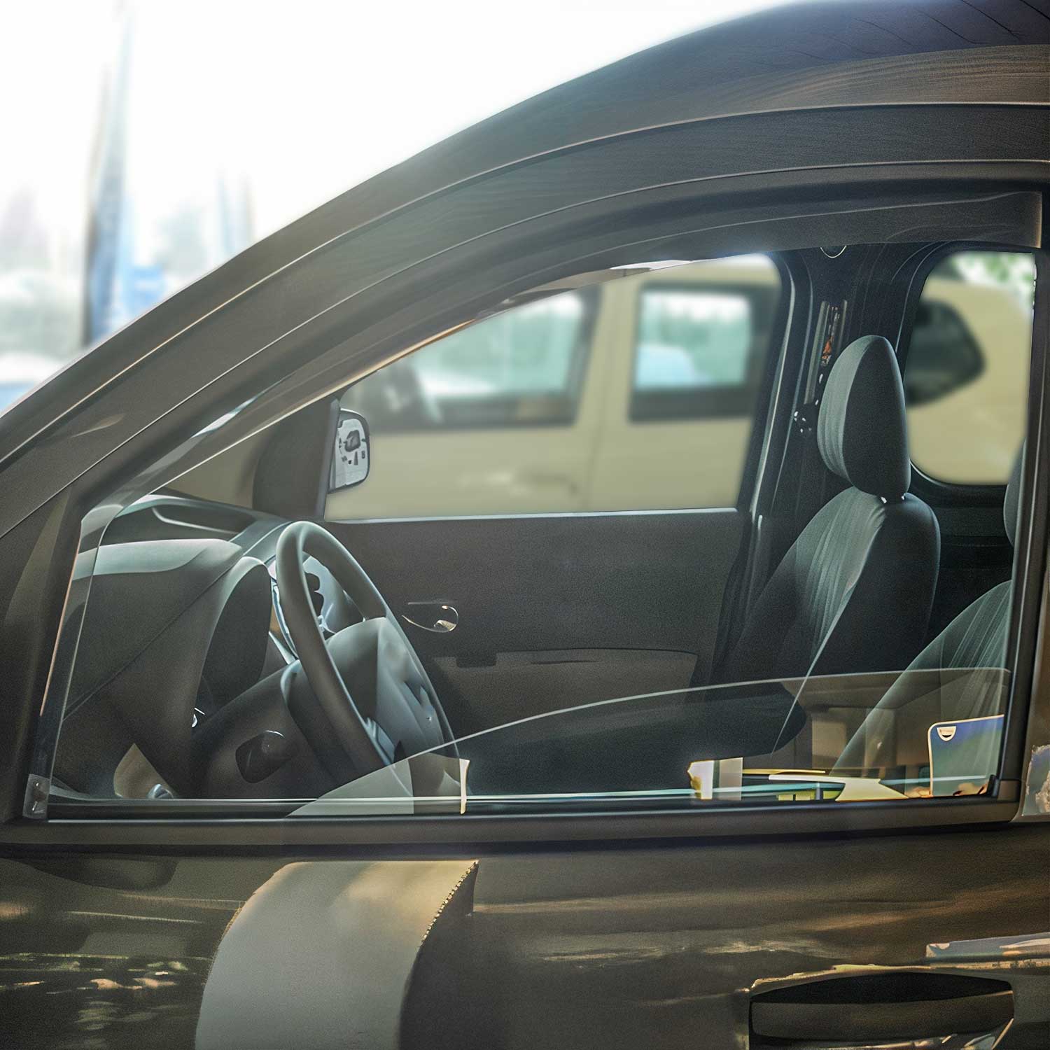 Windabweiser Regenabweiser für Dacia Lodgy Dokker 2012-2022 Dunkel Acryl 2tlg