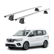 Alu Dachträger für Renault Kangoo III 2021-2026 TÜV T-Nut 75 kg 2tlg Silber