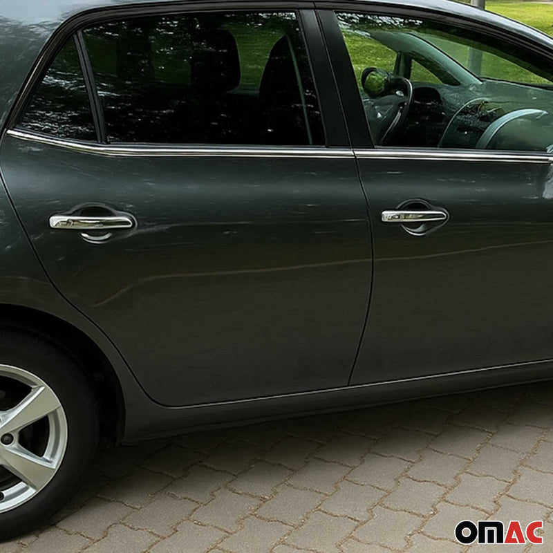 Fensterleisten Zierleisten für Toyota Auris 2006-2012 Edelstahl Chrom 4tlg