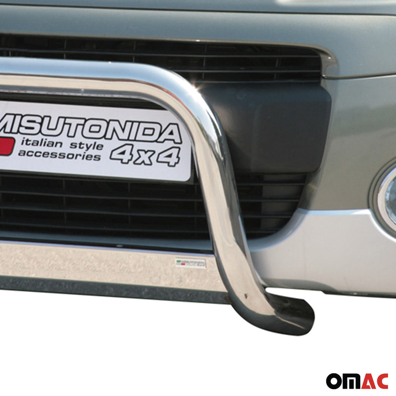 Frontbügel Frontschutzbügel für Peugeot Partner 2008-2015 ø63mm Stahl Silber