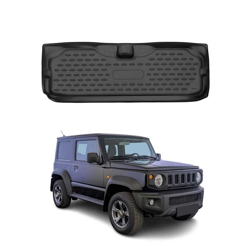 Kofferraummatte Kofferraumwanne für Suzuki Jimny 2018-2021 Gummi TPE Schwarz