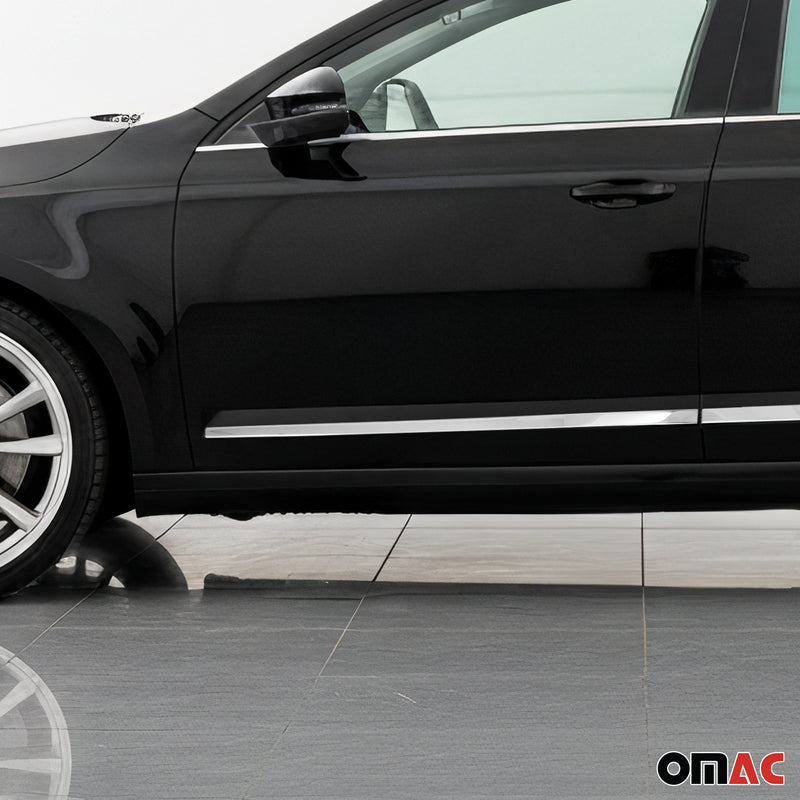 Seitentürleiste Türleisten Türschutzleiste für Skoda Octavia 2012-2021 Chrom 4x