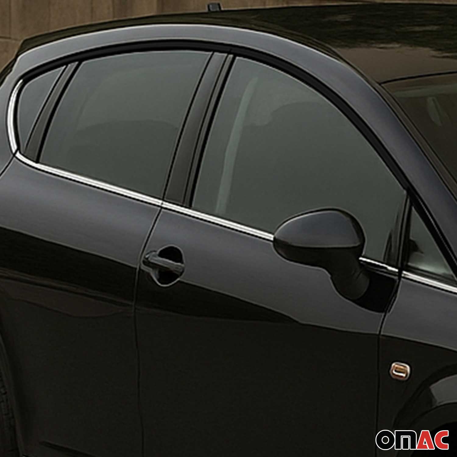 Fensterleisten Zierleisten für Seat Leon 2005-2012 5-Tr Edelstahl Chrom 8tlg