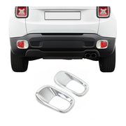 Reflektor Blenden Reflektorleiste für Jeep Renegade 2014-2024 Chrom ABS 2x