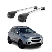 Dachträger Grundträger für Hyundai ix35 2010-2015 Aluminium 75kg Grau 2tlg