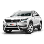Frontbügel Frontschutzbügel für Skoda Kodiaq 2017-2022 mit ABE Stahl Silber