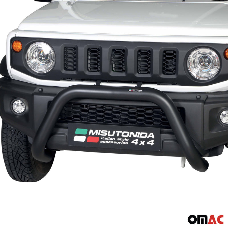 Frontbügel Frontschutzbügel für Suzuki Jimny 2018-2025 ø76mm Stahl Schwarz