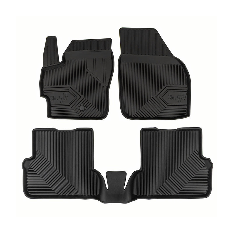 Fußmatten Gummimatten No.77 für Mazda 3 I 2003-2010 TPE Gummi Schwarz 3 tlg