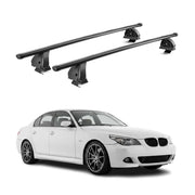 Stahl Dachträger für Bmw 5er E60 2004-2010 TÜV Abschließbar 75 kg 2tlg Schwarz