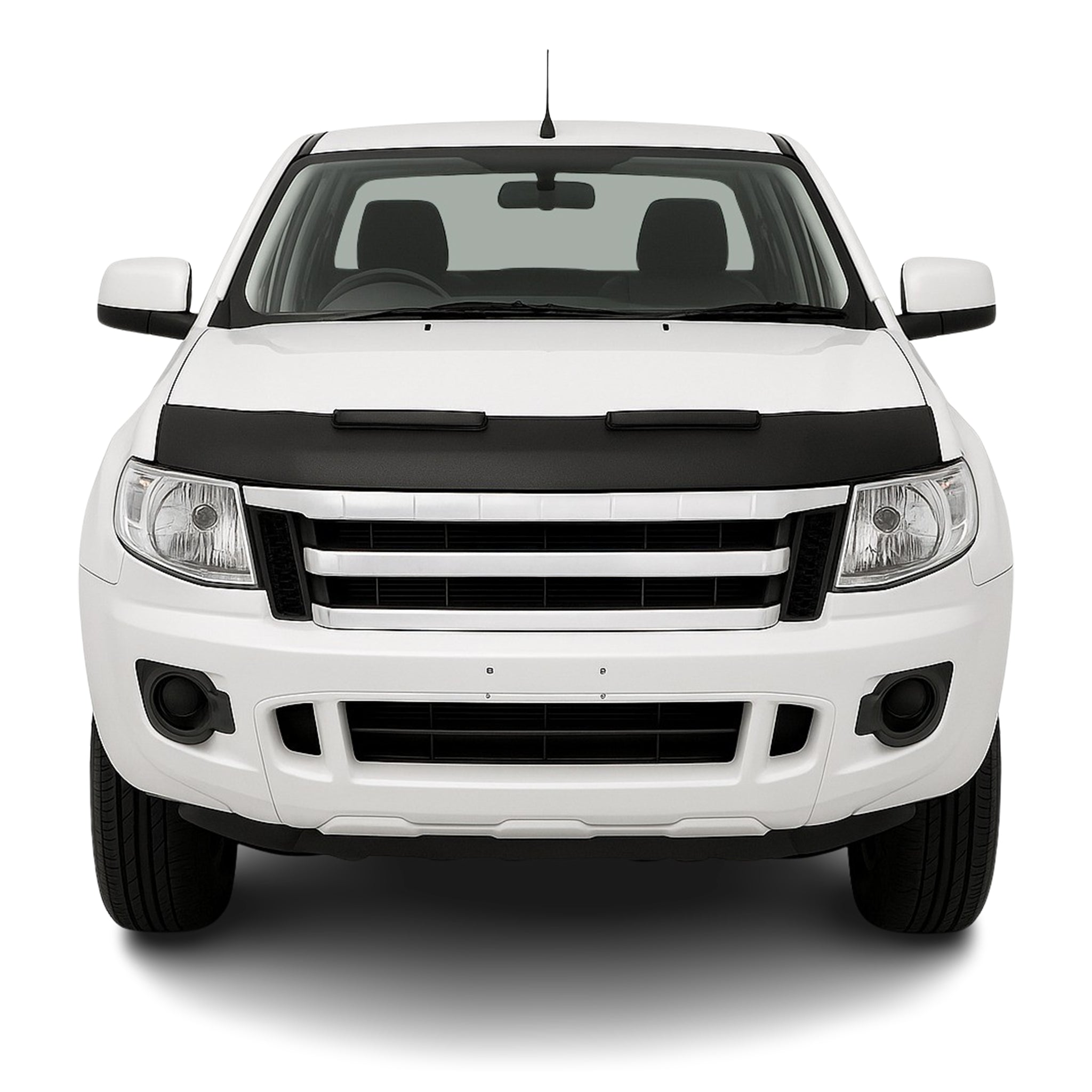 Haubenbra Steinschlagschutz Bonnet Bra für Ford Ranger 2009-2012 Schwarz Halb