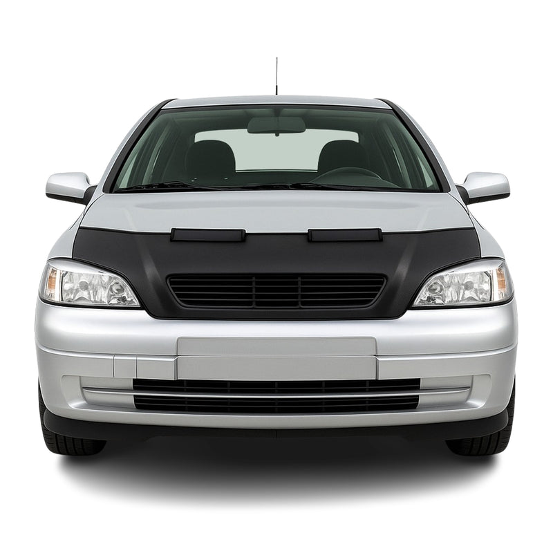 Haubenbra Steinschlagschutz Bonnet Bra für Opel Astra G 1998-2004 Schwarz Halb