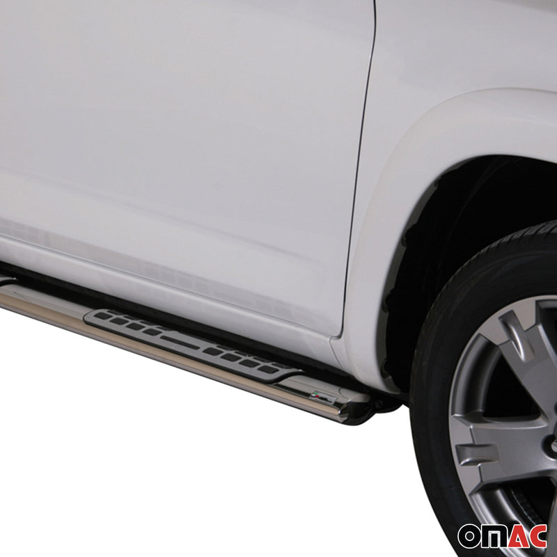 Edelstahl Seitenschweller Schwellerrohre für Toyota RAV4 XA30 2010-2012 Silber