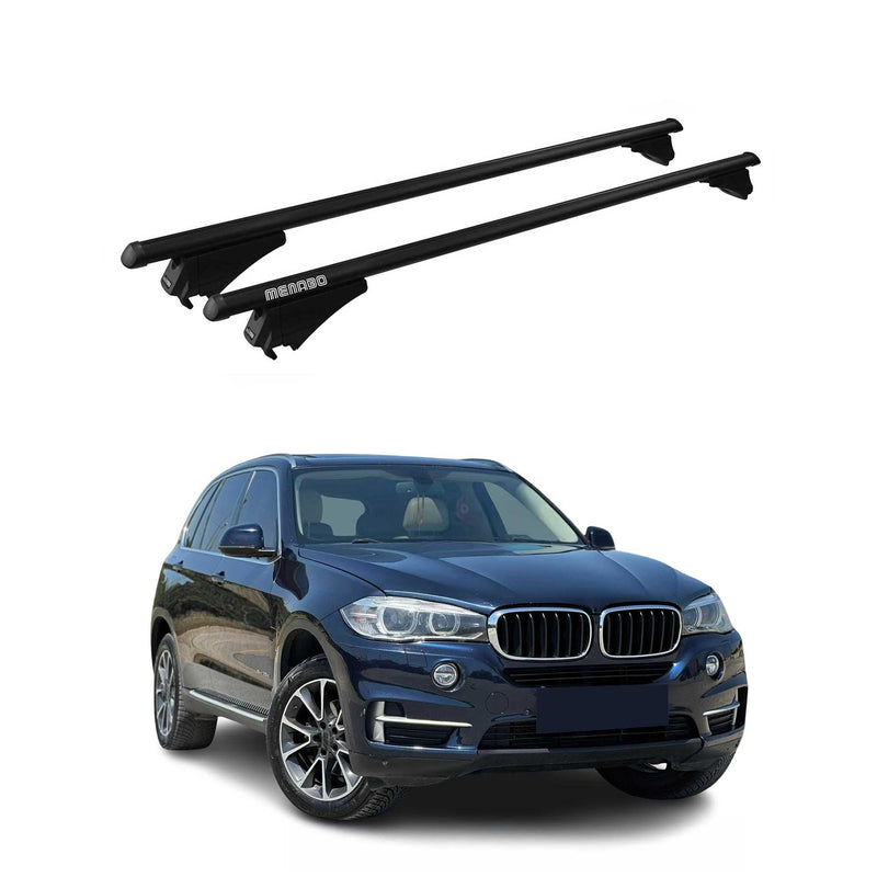 Menabo Dachträger Grundtäger für BMW X5 F15 2013-2018 75kg Alu Schwarz 2 tlg