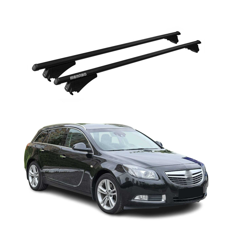 Menabo Dachträger für Opel Insignia A Sport Tourer 2008-2017 75kg Alu Schwarz 2x