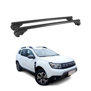 Dachträger Grundtäger für Dacia Duster mk3 2024-2026 75kg Aluminium Schwarz 2tlg