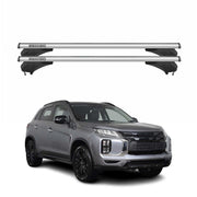 Menabo Dachträger Grundtäger für Mitsubishi ASX 2023-2026 Aluminium Silber 2 tlg