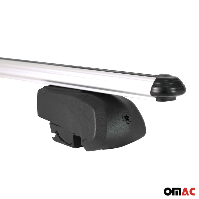 Roof rack luggage rack for BMW X6 F16 2014-2019 cross bar TÜV ABE aluminum grey 2x