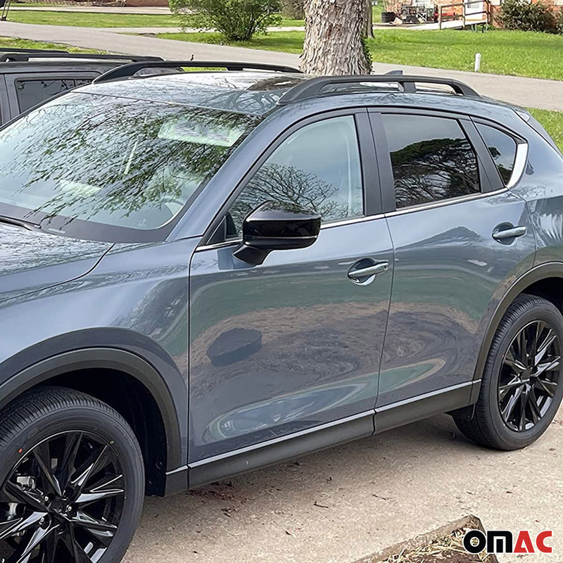 Dachreling Relingträger für Mazda CX-5 2017-2023 Auto Grundträger Schwarz 2x