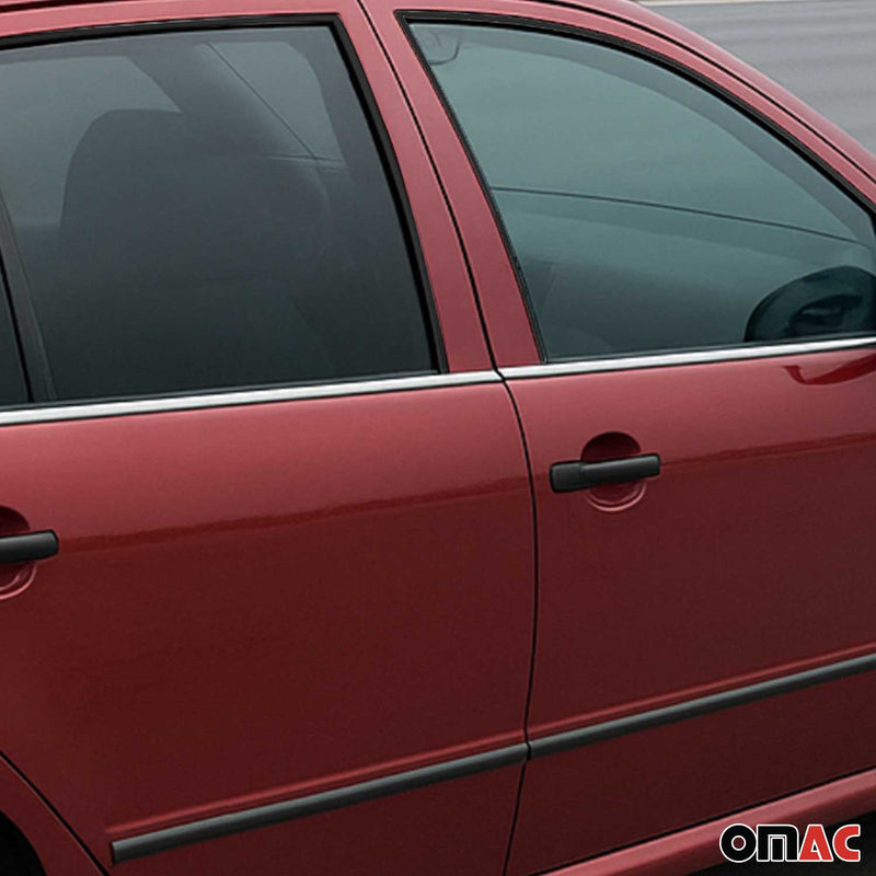 Window strips decorative strips for Skoda Fabia 1999-2007 stainless steel chrome 4 pieces