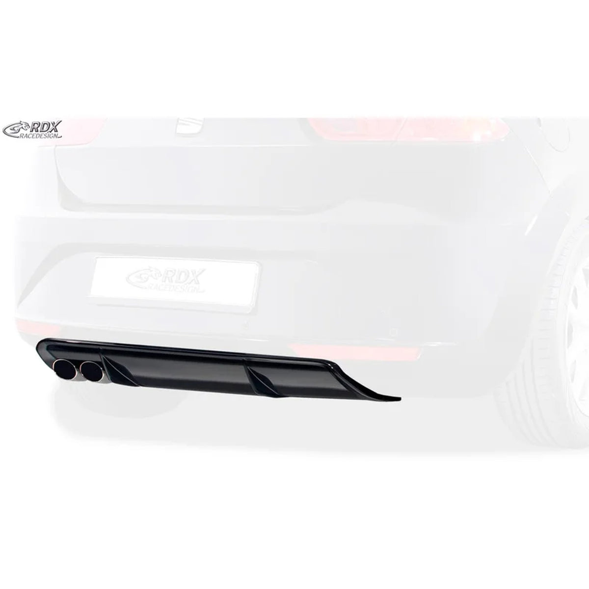 RDX Heckschürzenansatz Diffuser für Seat Leon 1P Facelift 2009-12 exkl. FR/Cupra