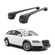Dachträger Grundträger für Audi A6 C6 Allroad 2006-2011 Aluminium Schwarz 2tlg