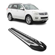 Trittbretter Seitenbretter für Great Wall Hover / Haval 2005-2012 Schwarz Alu