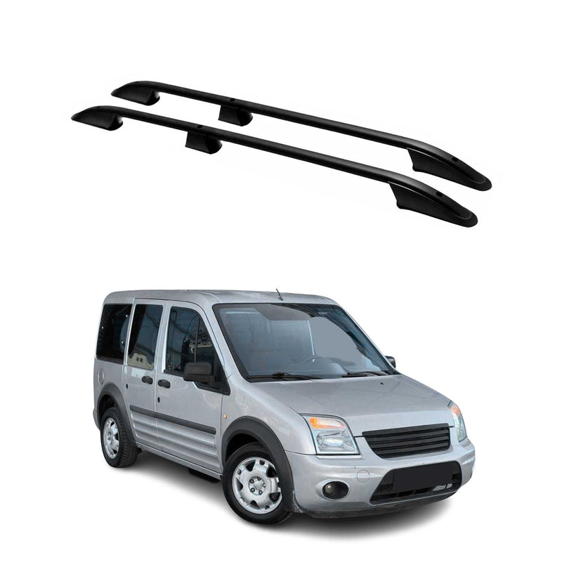 Dachreling Dachgepäckträger für Ford Connect 2002-2014 Kurzer Alu Schwarz 2x