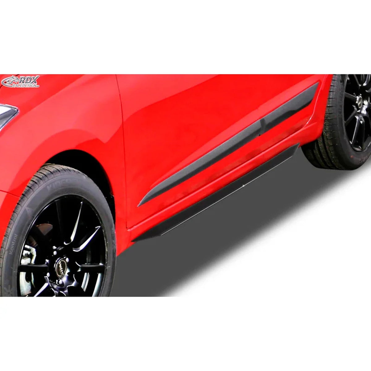 RDX Seitenschweller 'Slim' für Hyundai i20 GB 2014- ABS Schwarz 2er-Set TÜV