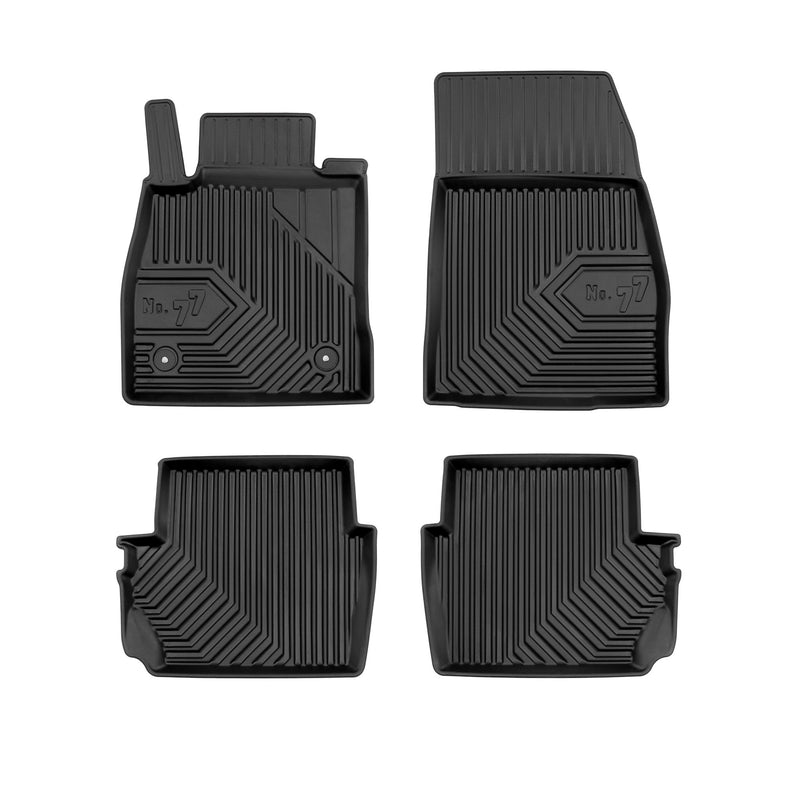 Fußmatten Gummimatten No.77 für Ford Puma 2019-2025 TPE Gummi Schwarz 4 Teile