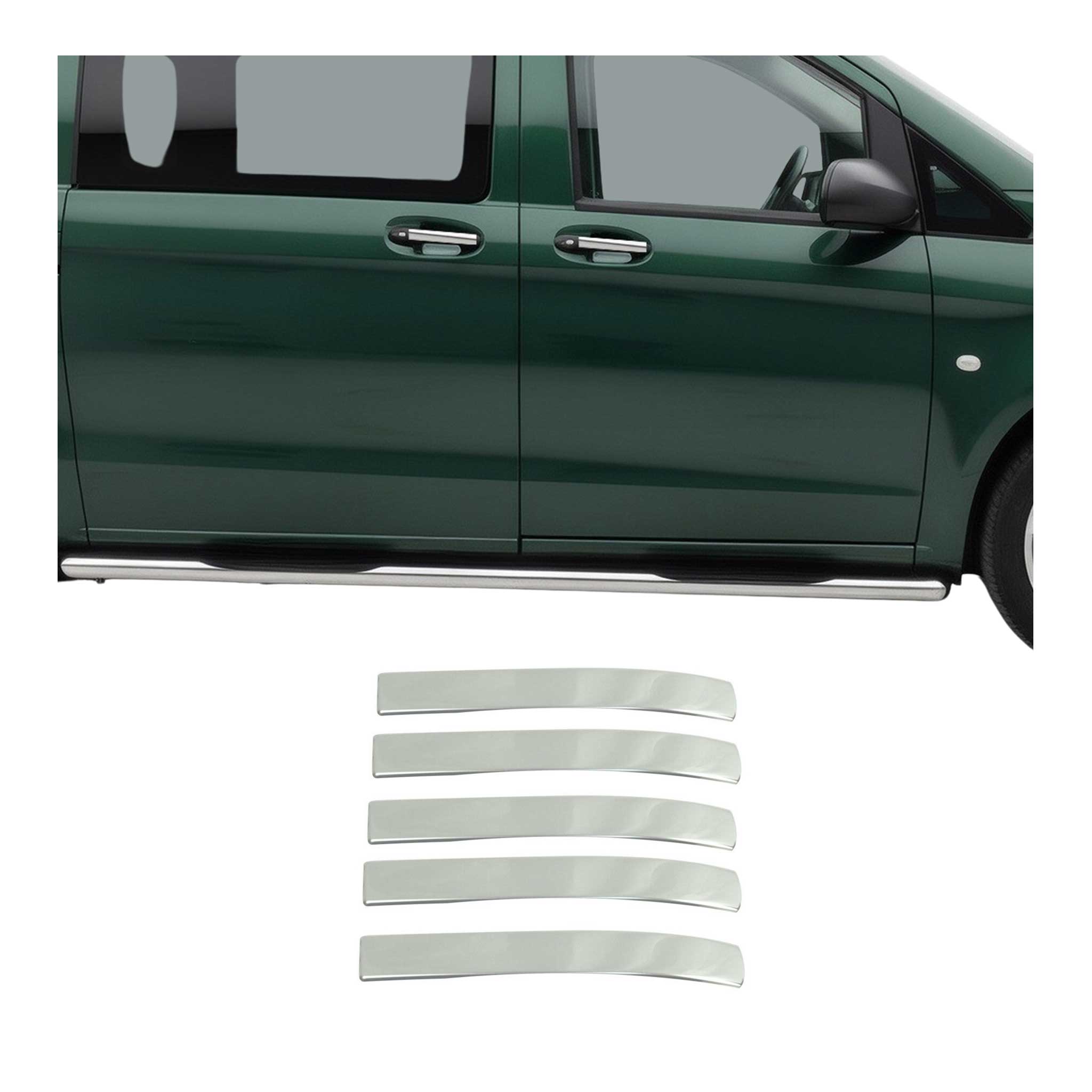 Chrom Türgriff Blende für Mercedes Vito W447 2014-2026 Edelstahl 5tlg