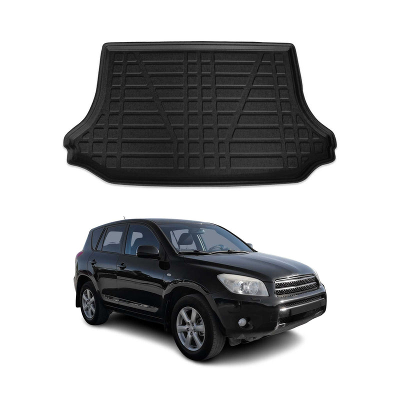Kofferraumwanne Laderaumwanne für Toyota RAV4 2006-2012 Gummi TPE Schwarz